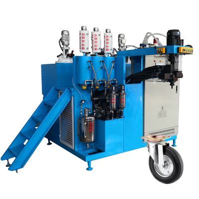 पु Castor पहिए बनाने 0.01S Polyurethane कास्टिंग मशीन